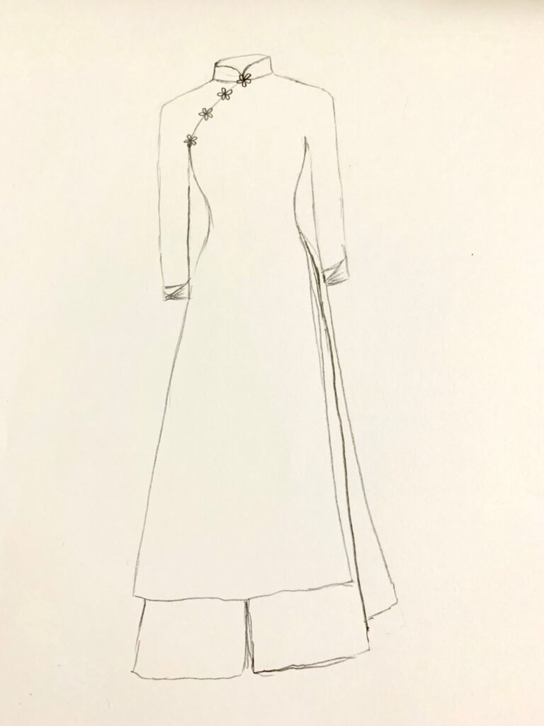 Cách Vẽ Áo Dài Chi Tiết Đơn Giản | 50+ Mẫu Vẽ Áo Dài Dễ Nhất