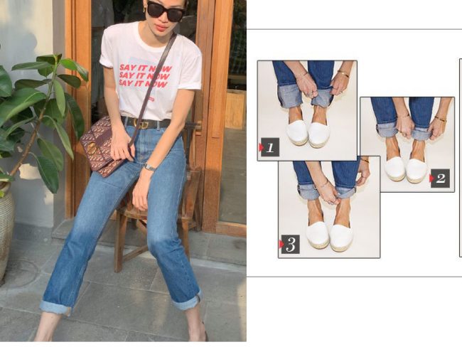 Mix áo thun cùng quần jeans: 25 cách mặc đẹp cho nàng "thử"
