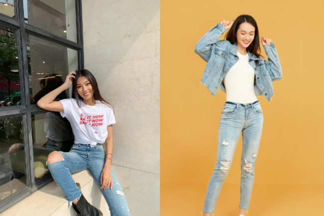 Mix áo thun cùng quần jeans: 25 cách mặc đẹp cho nàng "thử"