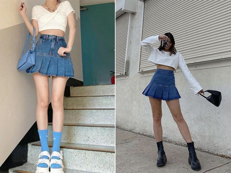 7 Mẫu chân váy jean dài và cách phối đồ TUYỆT VỜI cho bạn gái