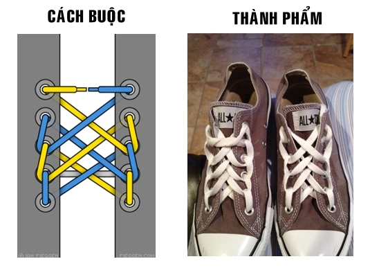 Cách thắt dây giày 5 lỗ cực đẹp: ai xem cũng phải "mê mẩn"