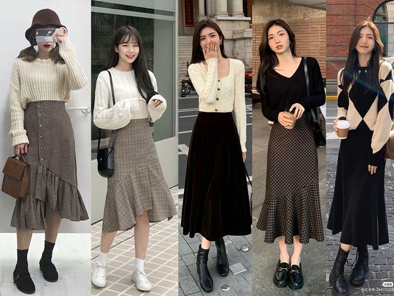 Tuyệt chiêu phối đồ với chân váy dài đuôi cá cho cô nàng khó tính nhất