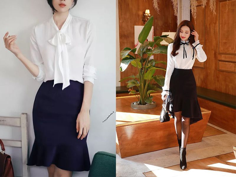 Tuyệt chiêu phối đồ với chân váy dài đuôi cá cho cô nàng khó tính nhất