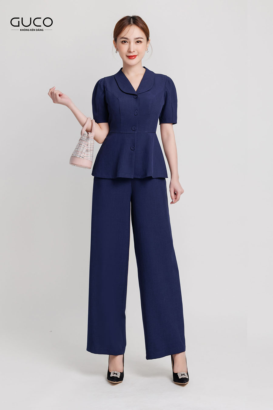 Set bộ thanh lịch 3502 màu xanh đen