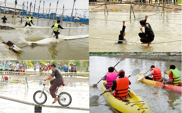 Trò chơi vui nhộn giúp giải tỏa mệt mỏi (ảnh ST). 12 địa điểm du lịch Vĩnh Long hấp dẫn khách du lịch