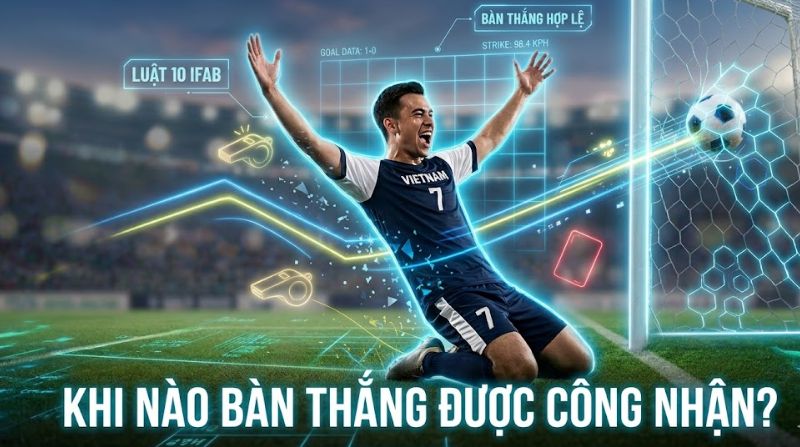 Goals là gì? Luật công nhận bàn thắng trong bóng đá